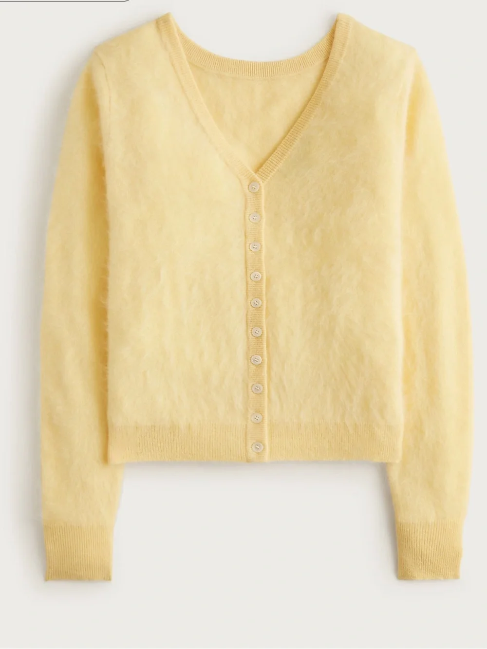 J crew Brushed cashmere relaxed-fit reversible cardigan sunlight
